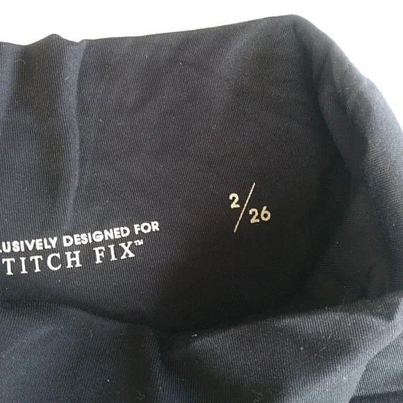 Liverpool Maternity Plaid Stitch Fix Legging 2 / 26 Black Gray - Picture 4 of 15